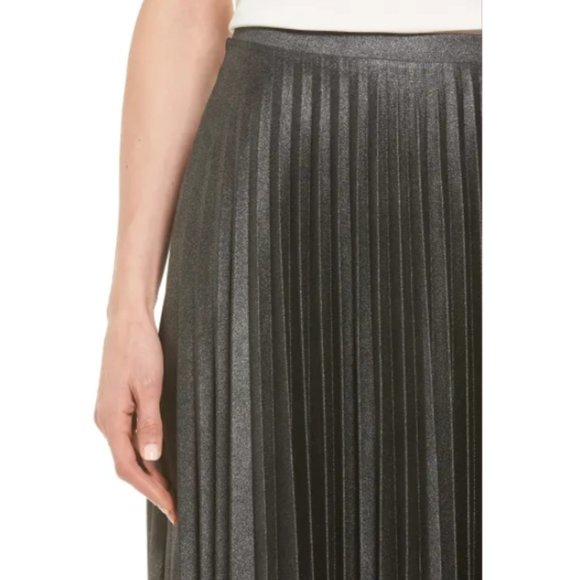 Halogen Metallic Pleat Midi Skirt - Picture 4 of 5